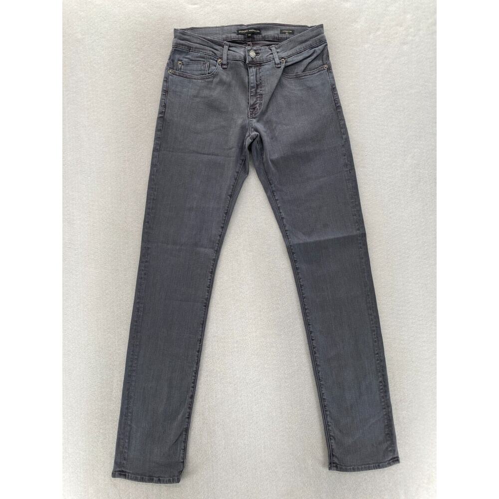 Modern American‎ Lexington Slim Jeans Mens 29x32 Storm Wash Gray Denim Stretch
